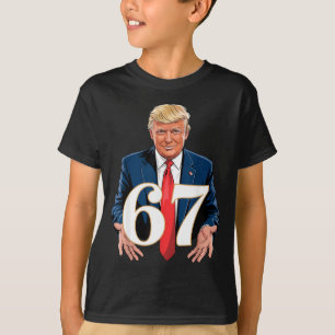 67 Meme Grappige Trump 67 Handen Meme Taal 6 7 Han T-shirt