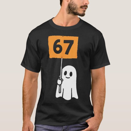 67 Meme Grappige Zes Zeven Halloween  T-shirt (Voorkant)