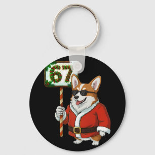 67 Meme Grappige Zes Zeven Kerst Corgi Hond Liefhe Sleutelhanger