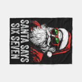 67 Meme Grappige Zes Zeven Kerstmis 6-7 Meme Kerst Fleece Deken (Voorkant (Horizontaal))