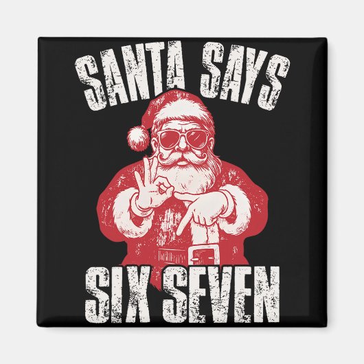 67 Meme Grappige Zes Zeven Kerstmis 6-7 Meme Kerst Magneet (Voorkant)