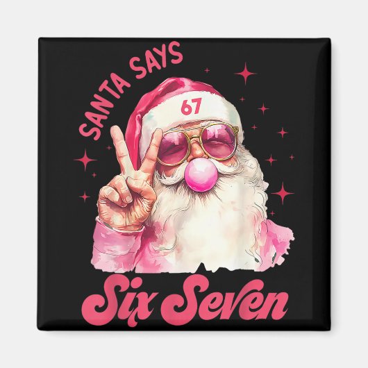 67 Meme Grappige Zes Zeven Kerstmis 6-7 Meme Kerst Magneet (Voorkant)