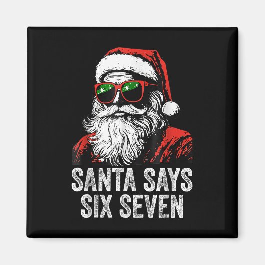 67 Meme Grappige Zes Zeven Kerstmis 6-7 Meme Kerst Magneet (Voorkant)