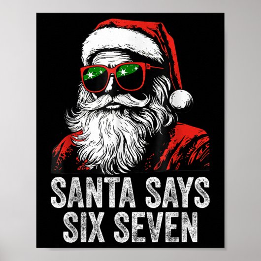 67 Meme Grappige Zes Zeven Kerstmis 6-7 Meme Kerst Poster (Voorkant)