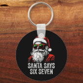 67 Meme Grappige Zes Zeven Kerstmis 6-7 Meme Kerst Sleutelhanger (Voorkant)