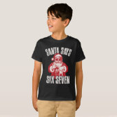 67 Meme Grappige Zes Zeven Kerstmis 6-7 Meme Kerst T-shirt (Voorkant volledig)