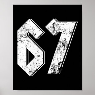 67 Meme Grappige Zes Zeven Meme 6 7 Poster