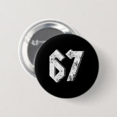 67 Meme Grappige Zes Zeven Meme 6 7 Ronde Button 5,7 Cm (Voorkant /achterkant)