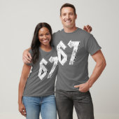 67 Meme Grappige Zes Zeven Meme 6 7 T-shirt (Unisex)