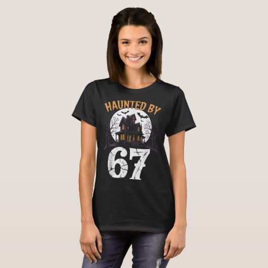 67 Meme Halloween Costume Brainrot Haunted 6 7 Six T-shirt (Voorkant volledig)