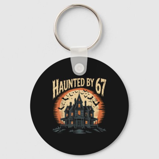 67 Meme Halloween Costume Haunted _1  Sleutelhanger (Voorkant)