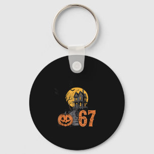 67 Meme Halloween Griezelen Spooky - Six Seven Gen Sleutelhanger