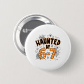 67 Meme Halloween Haunted- Funny Ghost And Pumpkin Ronde Button 5,7 Cm (Voorkant /achterkant)