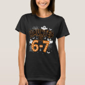 67 Meme Halloween Haunted- Funny Ghost And Pumpkin T-shirt (Voorkant)