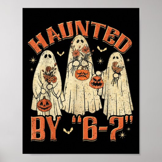 67 Meme Halloween Heeft Angst Door 6 7 Six Seven G Poster (Voorkant)