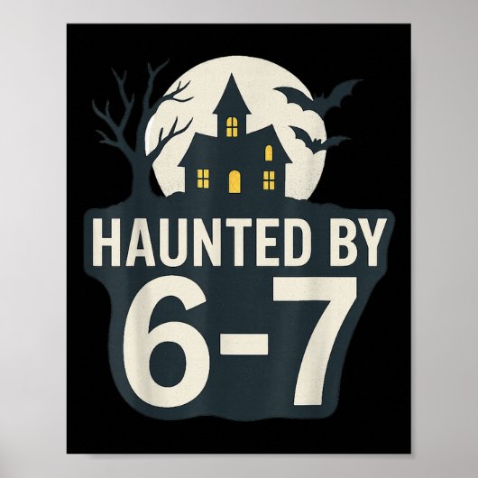 67 Meme Halloween Huis Spoken - Six Seven Gen Alp Poster (Voorkant)
