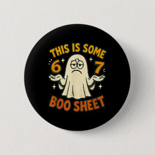 67 Meme Halloween Kostuum 6 7 Grappige Boo Sheet Z Ronde Button 5,7 Cm
