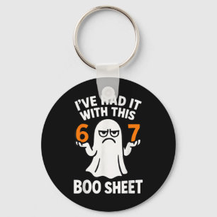 67 Meme Halloween Kostuum 6 7 Grappige Boo Sheet Z Sleutelhanger
