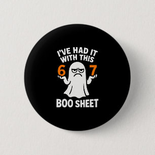 67 Meme Halloween Kostuum 6 7 Grappige Boo Vel Zes Ronde Button 5,7 Cm