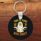 67 Meme Halloween Kostuum 6 7 Grappige Boo Vel Zes Sleutelhanger (Voorkant)