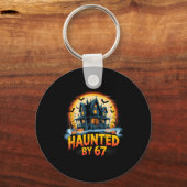 67 Meme Halloween Kostuum Heeft Last Van 6-7 Brain Sleutelhanger (Voorkant)