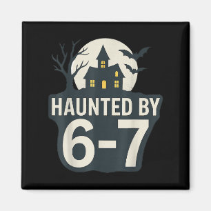 67 Meme Halloweenhuis Soky - Six Seven Gen Alpha Magneet