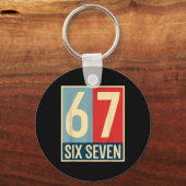 67 Meme Hoop Poster Stijl  Sleutelhanger (Voorkant)