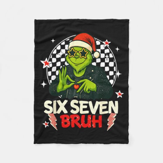 67 Meme Humor 6-7 Funny Six Seven Christmas  Fleece Deken (Voorkant)