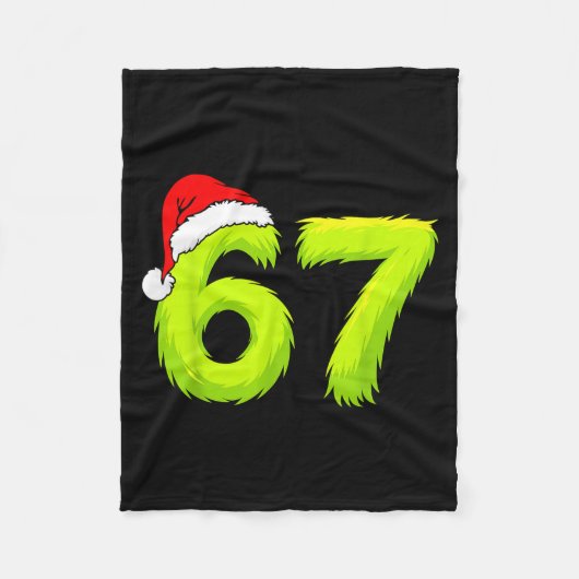 67 Meme Humor 6-7 Funny Six Seven Christmas  Fleece Deken (Voorkant)