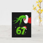 67 Meme Humor 6-7 Funny Six Seven Christmas  Kaart (Gele Bloem)