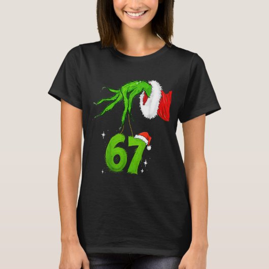 67 Meme Humor 6-7 Funny Six Seven Christmas  T-shirt (Voorkant)