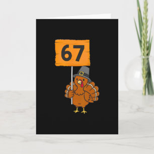 67 Meme Humor 6-7 Grappig Zes Zeven Kalkoen Thanks Kaart
