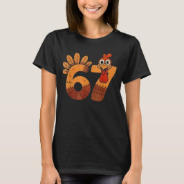 67 Meme Humor 6-7 Grappig Zes Zeven Thanksgiving T T-shirt