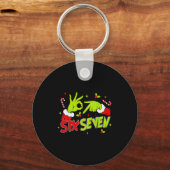 67 Meme Humor 6-7 Grappige Zes Zeven Kerstmis  Sleutelhanger (Voorkant)