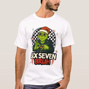 67 Meme humor 6-7 Grappige zes zeven Kerstmis T-shirt