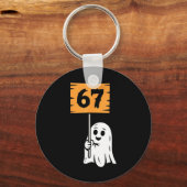 67 Meme Humor 6-7 Zes Zeven Halloween Sleutelhanger (Voorkant)