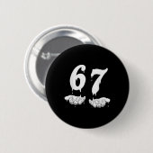 67 Meme Humor Nummer 6 7 Ronde Button 5,7 Cm (Voorkant /achterkant)