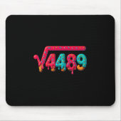 67 Meme Ice Cream Drip Square Root 4489 Gen Alpha Muismat (Voorkant)