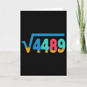 67 Meme Ice Cream Drip Square Root 4489 Slang Math Kaart (Voorkant)