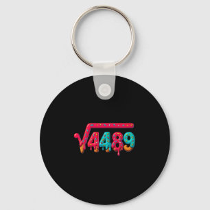 67 Meme Ijs Drip Vierkantswortel 4489 Gen Alpha  Sleutelhanger