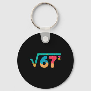 67 Meme Ijs Drip Vierkantswortel 67² Sla Jargon Wi Sleutelhanger