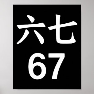 67 Meme In Chinees Grappig 67 Meme Poster