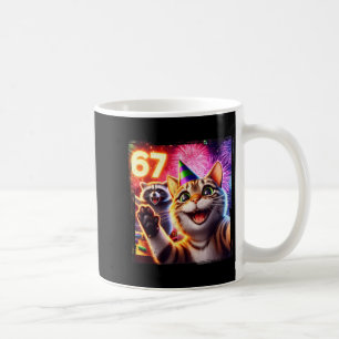67 Meme Kat Wasbeer Nieuwjaar Selfie Grappige Verj Koffiemok