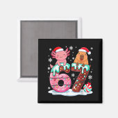 67 Meme Kawaii Axolotl Capybara Christmas Ice Crea Magneet (Voorkant / Achterkant)
