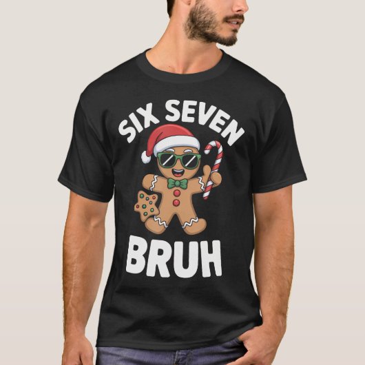 67 Meme Kerst Gingerbread Grappig Zes Zeven Kinder T-shirt (Voorkant)