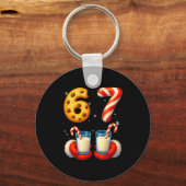 67 Meme Kerst Koekje Candy Cane Grappig Zes Zeven Sleutelhanger (Voorkant)