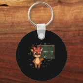 67 Meme Kerst Rendier Grappig 6 7 Leraar Mannen W Sleutelhanger (Voorkant)