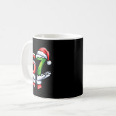 67 Meme Kerstman Hand Grappig Zes Zeven Kerstmis Koffiemok (Voorkant links)