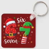 67 Meme Kerstmis Sleutelhanger (Achterkant)