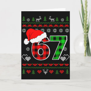 67 Meme Kerstmis Zes Zeven Xmas Verschrikkelijke T Kaart